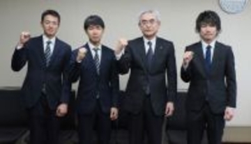 【オートレース】浜松所属の新人2人が市役所を表敬訪問