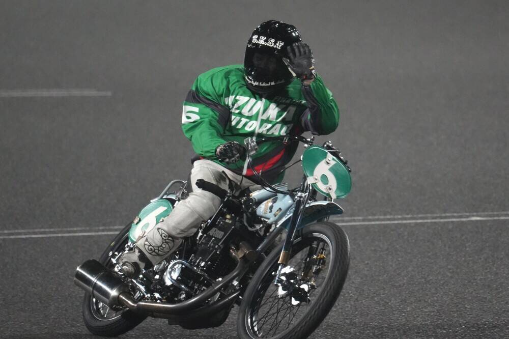 【飯塚オート（ミッドナイト）一般】ようやく本来の動きを取り戻して優勝した中村杏亮は「ホッとした。あきらめずに整備してきて良かった」