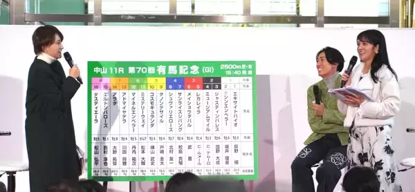 【競馬】ホークス大津亮介投手が有馬記念の本命馬を披露／〝背番号馬券〟もオススメされて点数は拡大／トークショー出演