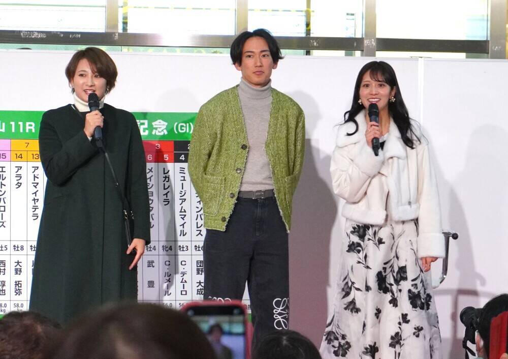 【競馬】ホークス大津亮介投手が有馬記念の本命馬を披露／〝背番号馬券〟もオススメされて点数は拡大／トークショー出演