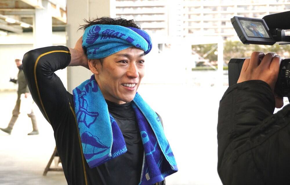 【ボートレースびわこ・GⅡ秩父宮妃記念杯】優勝した岩瀬裕亮の水神祭【写真】