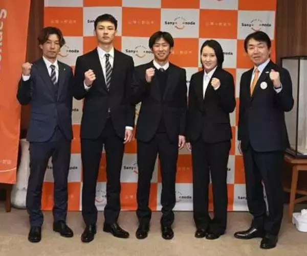 【オートレース】山陽所属の新人3人が山陽小野田市の市長を表敬訪問