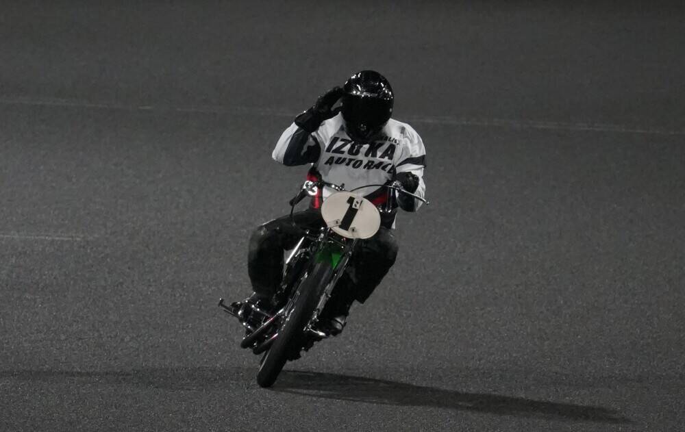 【飯塚オート（オーバーミッドナイト）一般】道智亮介が逃げ切って通算4度目V。「まさか…。自信は全くなかったけど、何か行ったっすね」