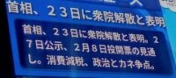 《2026 真冬の最短総選挙》高市首相、解散表明に「消費減税、票集め？」「7条解散、乱用か」