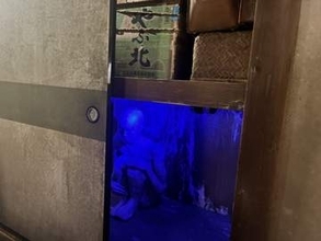 墓石に切断された手首が… 　映画の恐怖を見て、撮って、触って　なんばスカイオ「ホラーにふれる展」