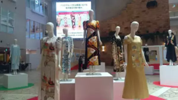 《Expo Legacy》パソナ館・西陣織VIP接客ドレス公開  98歳・藤本ハルミさんデザイン