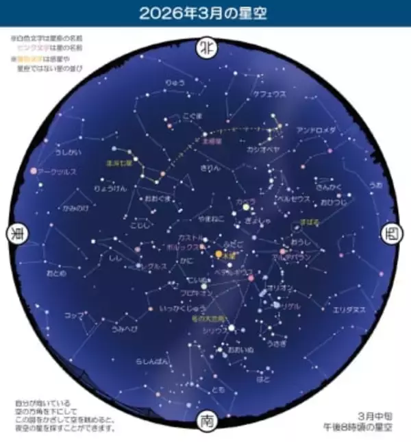ひな祭りは皆既月食！　今年一番の天体ショーに　2026年3月の星空散歩