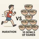 「どっち派？　挑戦するなら…「フルマラソンを走る」or「ラーメン10杯食べる」」の画像1