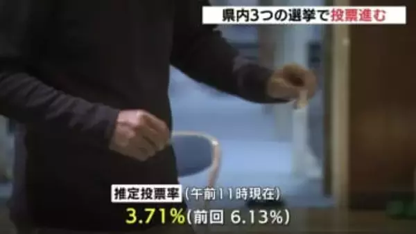 県知事選など3つの選挙　投票始まる　広島