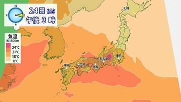 【災害級暑さつづく】向こう一週間　北日本はぐずつく　西日本は晴れて危険な暑さ続く