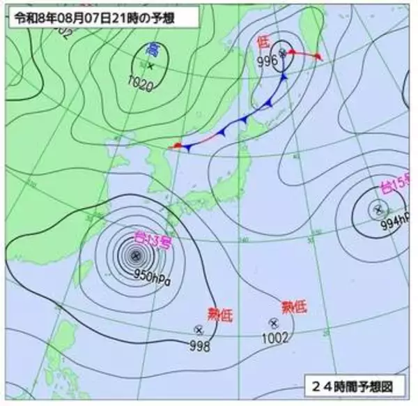 【台風情報】台風13号・15号に加えてダブル「熱帯低気圧」発生へ　※17日までの雨・風シミュレーション