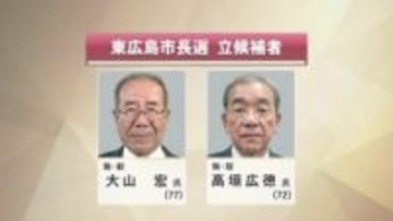 東広島市長選が告示　現職・新人２人が立候補で第一声　選挙戦スタート　投開票は２月１日
