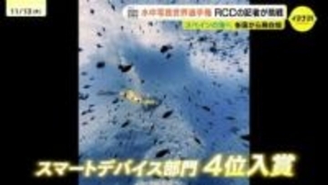 「自分も世界に挑戦できるかも」水中写真の世界選手権　RCC記者が４位に入賞