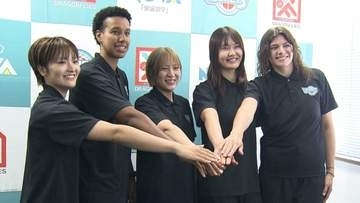 【女子バスケット】広島イーグレッツが新入団会見！リバウンド力強化へ185cmの大型補強と新キャプテンの覚悟