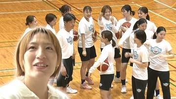 女子バスケ 広島イーグレッツ始動　お好み焼きはヘラで･･･地元出身の上長美菜に密着