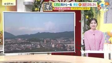 【あす4/28(火)広島天気 】曇り空　午後ほど雲多い　昼間は上着いらず　汗ばむ体感に