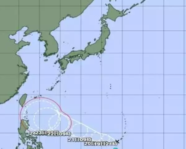 【台風のたまご＝熱帯低気圧】発生　20日にも台風に発達か　今後の台風情報に注意　進路・日本への影響は？「もう一つ気がかりな渦」※雨と風のシミュレーション（19日午前10時半現在）