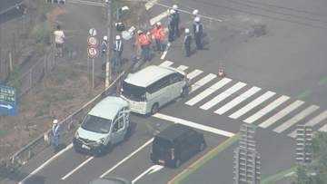 インターチェンジ降りた交差点で追突か　尾道市で車5台が絡む事故　8人搬送・女性1人重傷見込み　広島