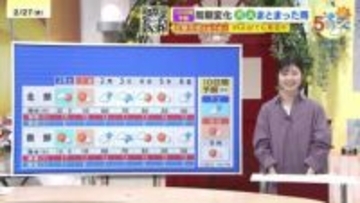【2/28・3/1（土日）広島天気】春の陽気に　花粉大量飛散　上から2番目の「非常に多い」予想