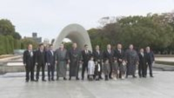 横綱・豊昇龍や大関が広島の原爆慰霊碑に献花　ウクライナ出身の新大関・安青錦「いろんな思いがある」