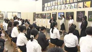 「二度と起こっちゃいけん」被爆者の証言を基に高校生が描く「原爆の絵」が完成