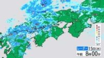 【きょう4/15(水)広島天気 】夕方まで雨　北風ひんやり　※雨の降り方シミュレーション