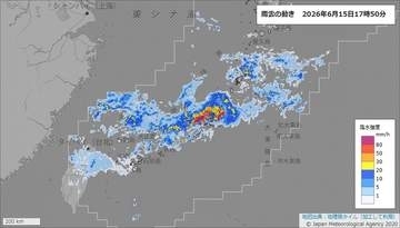 【線状降水帯】3時間以内に発生か　沖縄本島地方で直前予測情報　※雨と風のシミュレーション