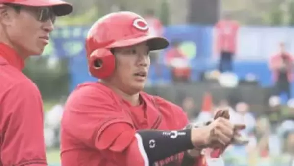 カープドラ3勝田　応援歌を聞いて実感「本当にプロ野球選手になった」　チャレンジ精神で挑むオープン戦　充実の春季キャンプを終えての一問一答