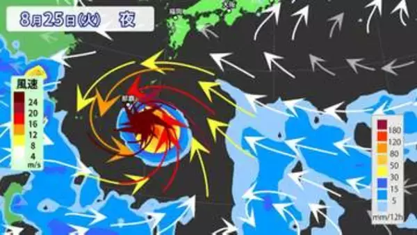 【台風情報】「非常に強い」台風18号（ソウデル）24日夜から翌25日朝にかけて南大東島に近付く見込み　沖縄直撃のおそれ　最大瞬間風速:65m/s　気象庁　【27日までの雨と風のシミュレーション】※24日午後0時45分更新