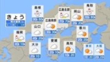 【きょう12/26(金)広島天気】雪ピークは夕方まで　北部では大雪になる見込み　南部でも積雪の予想