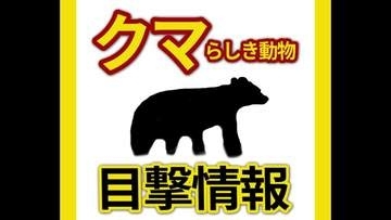 小学生が熊らしき動物を目撃した情報が２件相次ぐ　いずれも痕跡は確認されず　広島県呉市