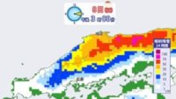 【大雪・通行止め最新まとめ8日午後3時】広島県にも警報　JPCZ一部流入し普段雪の少ない南部の平地でも大雪に【雪と雨のシミュレーション】