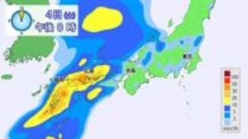 【新年度初めの土日は雨】4月4日・5日は全国的にまとまった雨　風も強まり花散らしか　※雨の降り方シミュレーション