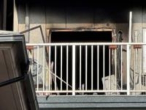 「焦げ臭い匂いがする」広島市のマンションで火事　全焼の部屋から男性１人の遺体　住人1人もけが　中区・舟入中町