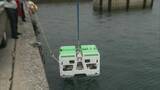 「世界初！電波で動画をリアルタイム送信「海中ロボット」進水式　九州工業大学が開発」の画像1