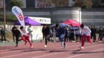 五輪メダリストに速く走るコツ教わる「QTnet陸上教室」　福岡･大野城市