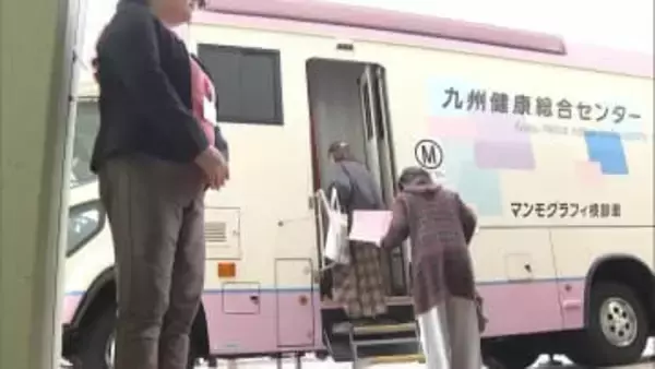 商業施設で無料の乳がん検診「女性の健康週間」に合わせて実施　福岡県の検診受診率は全国平均下回る