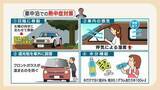 「遮光板は”車の外”に!? 被災地を襲う酷暑と車中泊の危険　専門家に聞く「車内の熱中症対策」とトイレが近くならない水分補給とは」の画像1