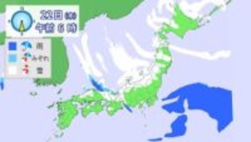 【大雪シミュレーション】20日午前6時～23日午前6時まで　北日本から西日本では日本海側中心に平地で大雪となるところも