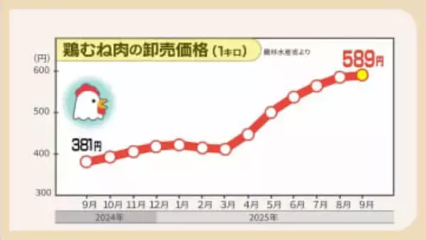 「今までこんな値段なかった」”家計の味方”鶏むね肉が高騰　弁当店は悲鳴　背景に健康志向の高まり　筋トレ愛好家「なくてはならない存在。安くなって」