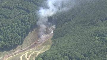 「草刈り機を置いたら発火した」福岡県久留米市で山林火災　消防車8台とヘリコプターが出動