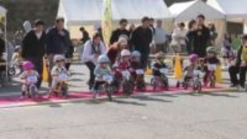 九州北部豪雨で被災したJR日田彦山線の沿線地域を活性化　東峰村で「キッズバイクレース」開催