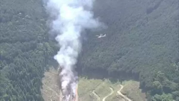 福岡県久留米市の山林火災　自衛隊に災害派遣を要請　「飛び火して拡大傾向にある」