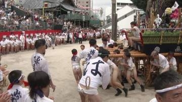 「博多祇園山笠」子供たちが体験