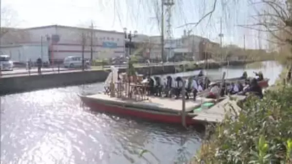 柳川市で春の観光シーズン幕開け告げる「お堀開き」