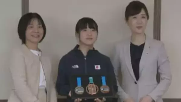「緊張したがよい結果を残せてよかった」パラクライミングWC銅メダリストの高校生が副知事を表敬訪問