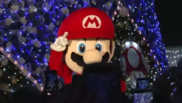 今年はマリオとコラボ！　博多の冬の風物詩「光の街」点灯式　64万の電球が街を彩る