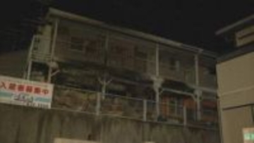 「黒煙が出ている」２階建てアパートから出火　火元の部屋の浴室から男性遺体　６０代男性と連絡つかず　福岡県北九州市