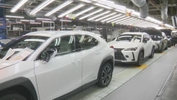 中東向けの輸出車「レクサス」の減産開始　トヨタ自動車九州　福岡