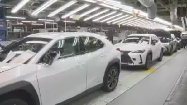 中東向けの輸出車「レクサス」の減産開始　トヨタ自動車九州　福岡